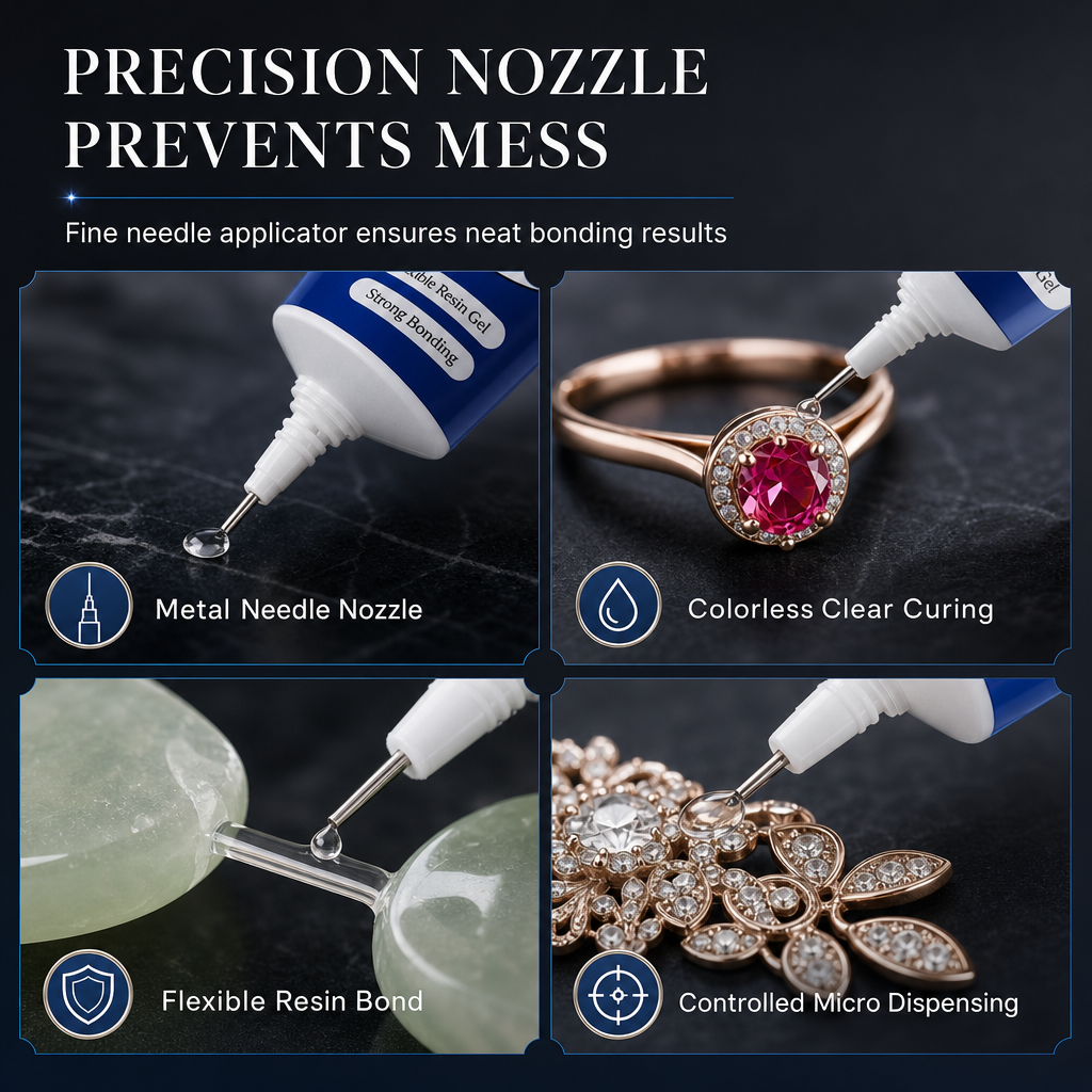💍 50% korting! Sieradenlijm met ultrafijne doseerpunt – droogt transparant op, sterke waterdichte hechting & onzichtbare reparatie. 30 ml – voor delicate sieraden! ✨🔧