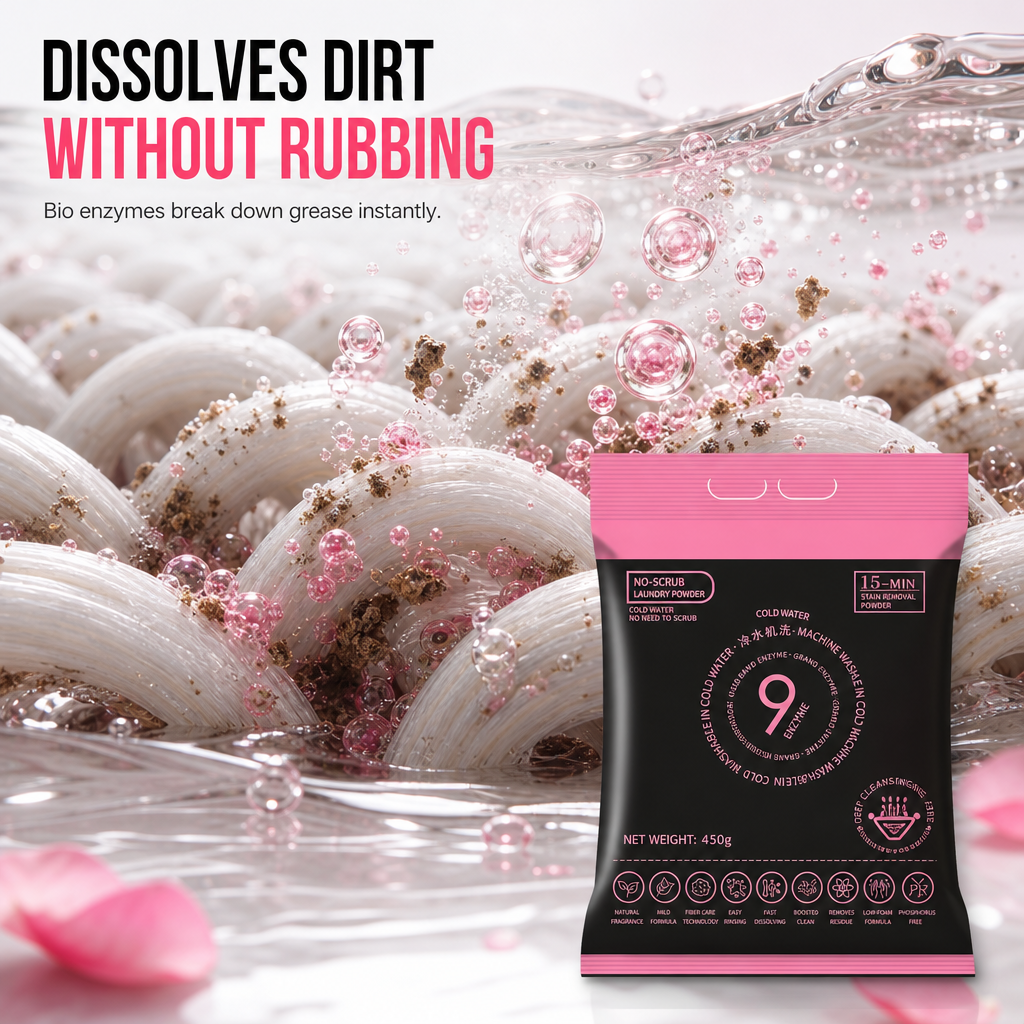 🧺 50% korting! Diepreinigend waspoeder met actieve zuurstof – verwijdert vlekken zonder schrobben, behoudt kleuren & lost volledig op. 450g/600g! ✨💧