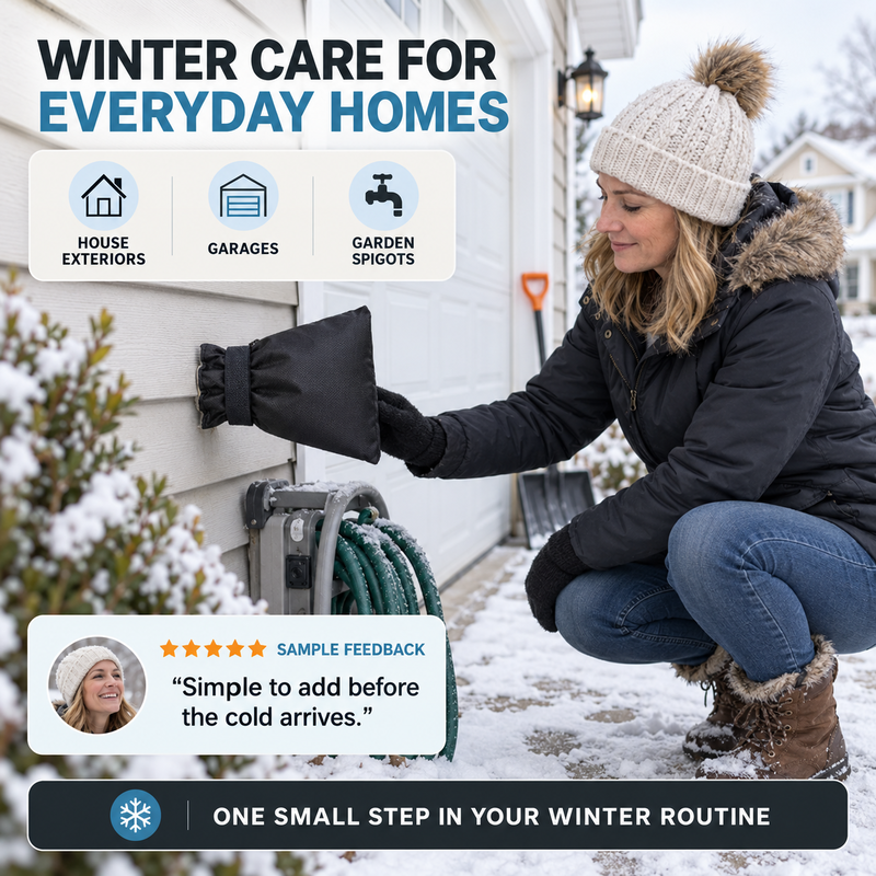 ❄️ 50% korting! Waterdichte buitenkraan beschermhoes – Oxford-stof, dikke katoenisolatie & klittenbandband. Voorkomt bevriezing & barsten – universele maat! ✨🔧