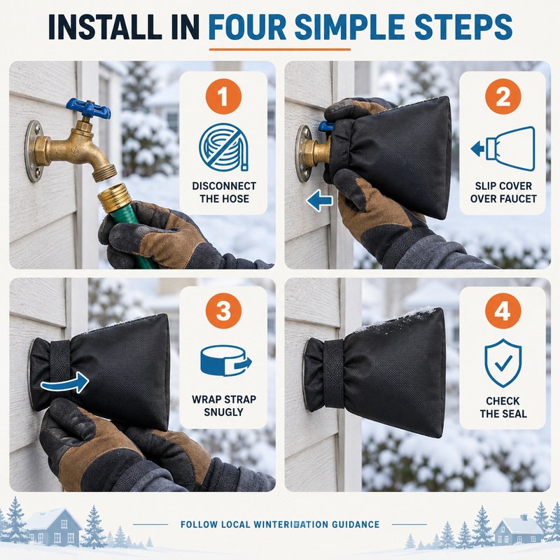 ❄️ 50% korting! Waterdichte buitenkraan beschermhoes – Oxford-stof, dikke katoenisolatie & klittenbandband. Voorkomt bevriezing & barsten – universele maat! ✨🔧