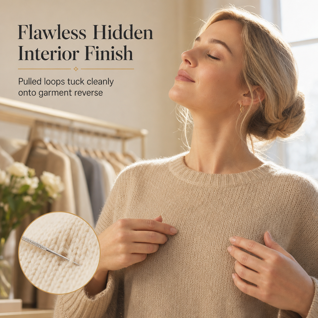 🧶 50% korting! Handnaainaalden met gekartelde kop – herstelt trekjes in breisels, verbergt losse lussen & 25 stuks. Koolstofstaal – voor een onzichtbare afwerking! ✨🪡