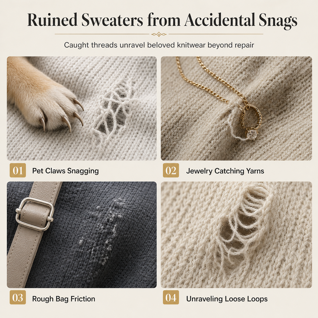 🧶 50% korting! Handnaainaalden met gekartelde kop – herstelt trekjes in breisels, verbergt losse lussen & 25 stuks. Koolstofstaal – voor een onzichtbare afwerking! ✨🪡