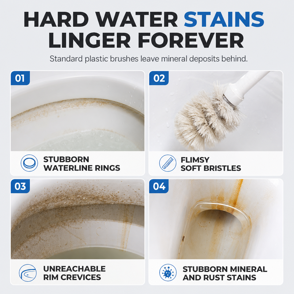 🚽 50% korting! Puimsteen toiletborstel – verwijdert hardnekkige kalk- & roestringen zonder krassen. Inclusief handgreep – voor een stralend schoon toilet! ✨🧽