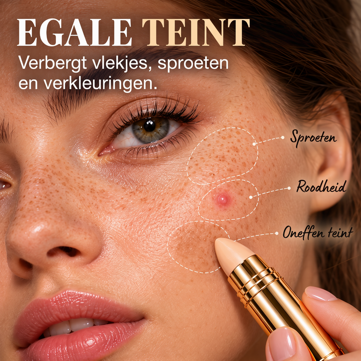 ✨ 50% korting! Naadloze concealer & contourstift – dekt vlekken, verfrist donkere kringen & 3 natuurlijke tinten. Romige textuur, compact & draagbaar – 1 stift, 3 functies! 💄🎯