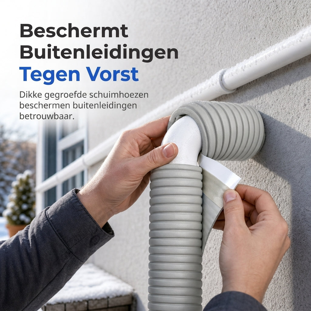 ❄️ 50% korting! Zelfklevende leidingisolatie – dichte schuimwrap, voorkomt bevriezing & barsten. Eenvoudig aan te brengen in 4 stappen – 7 kleuren! ✨🔧