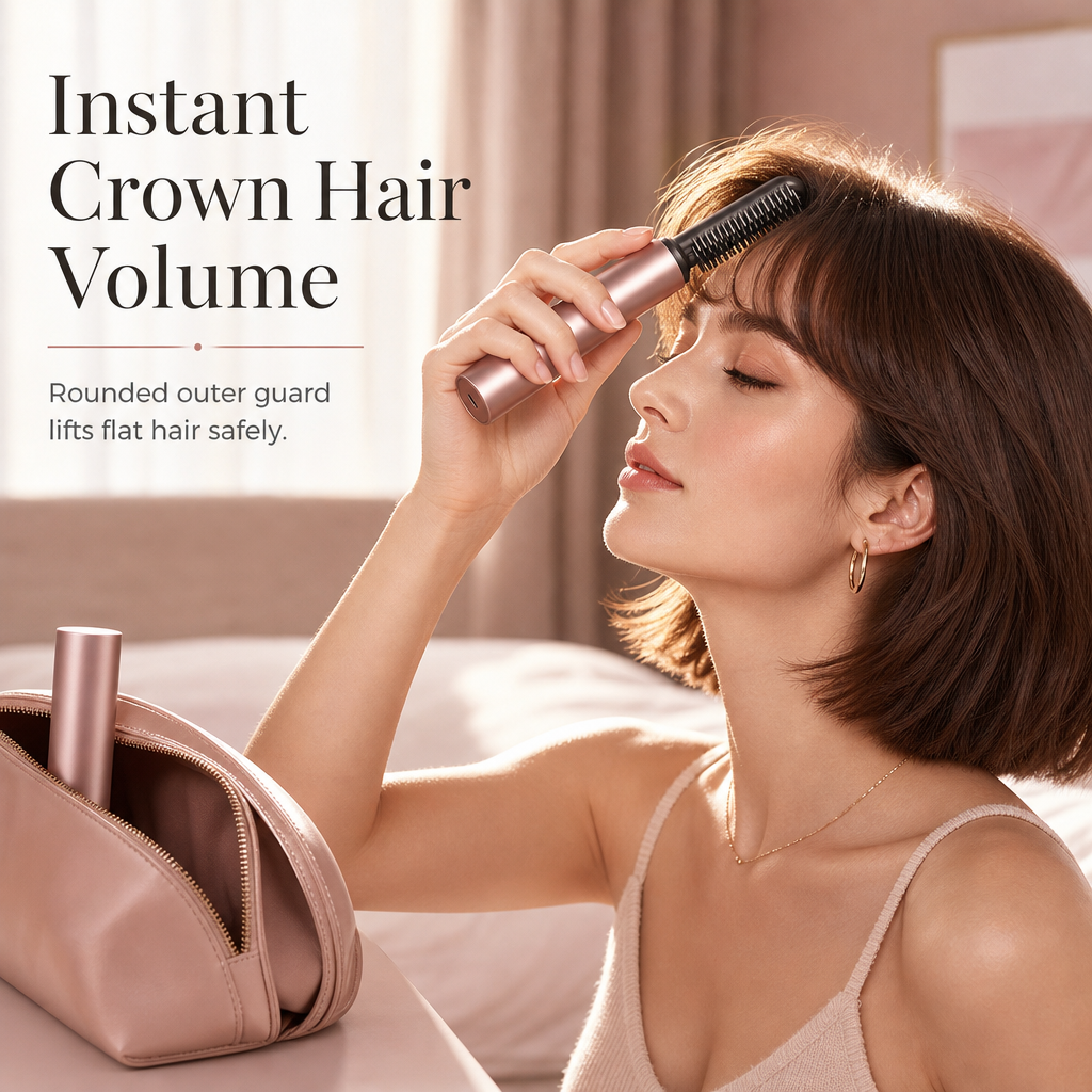 💇 50% korting! Draadloze verwarmde stylingkam – keramische borstelharen, snel opwarmen & geen kreukels. Perfect voor pony, kruin & onderweg! ✨🔥