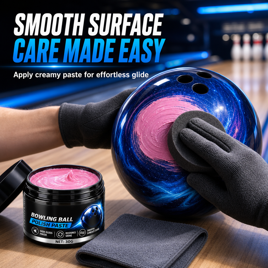 🎳 50% korting! Bowlingbal polijstpasta – verwijdert krassen & oxidatie, herstelt spiegelglans & geschikt voor alle baltypes. 30 g – professioneel resultaat! ✨🔧