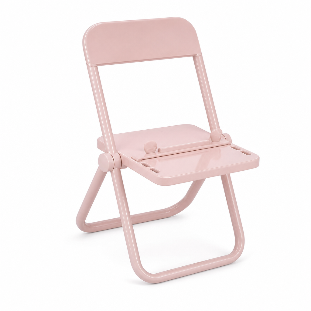 🪑 50% korting! Opvouwbare stoel telefoonhouder – veilige telefoongroef, plat opvouwbaar & past in elke zak. Schattig pasteldesign voor bureau & nachtkastje! ✨📱