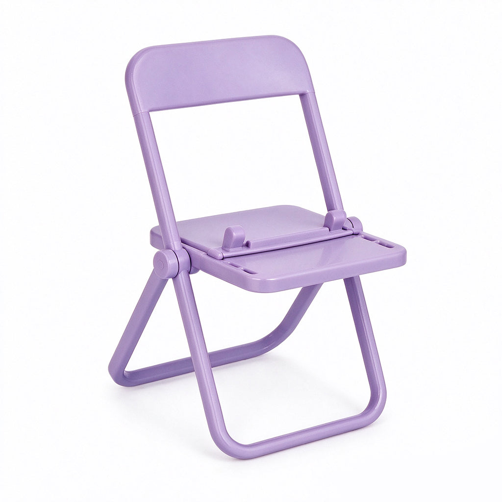 🪑 50% korting! Opvouwbare stoel telefoonhouder – veilige telefoongroef, plat opvouwbaar & past in elke zak. Schattig pasteldesign voor bureau & nachtkastje! ✨📱