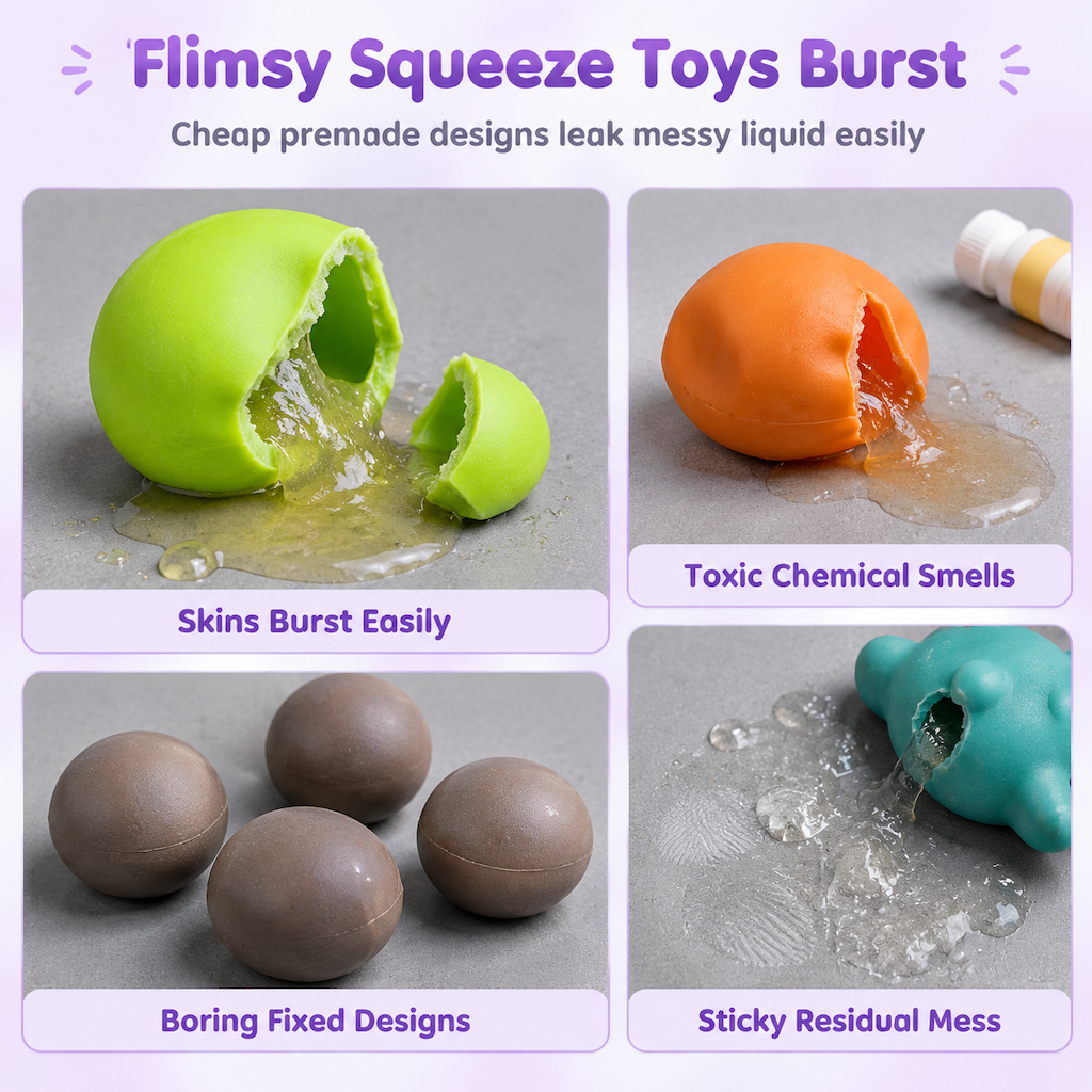 🎨 50% korting! DIY knijpballen set – maak je eigen stressbal met klei & glittervulling, langzame rebound & lek vrij. Creatief speelplezier voor kinderen! ✨🤲
