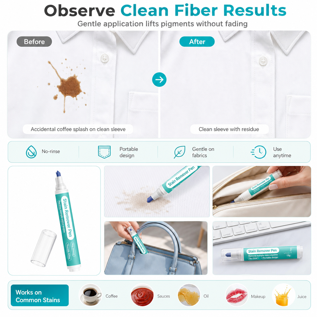 👕 50% korting! Draagbare watervrije vlekverwijderaar pen – gerichte aanpak van verse vlekken, geen wasbeurt nodig & precisiepunt. Ideaal voor onderweg! ✨🖊️