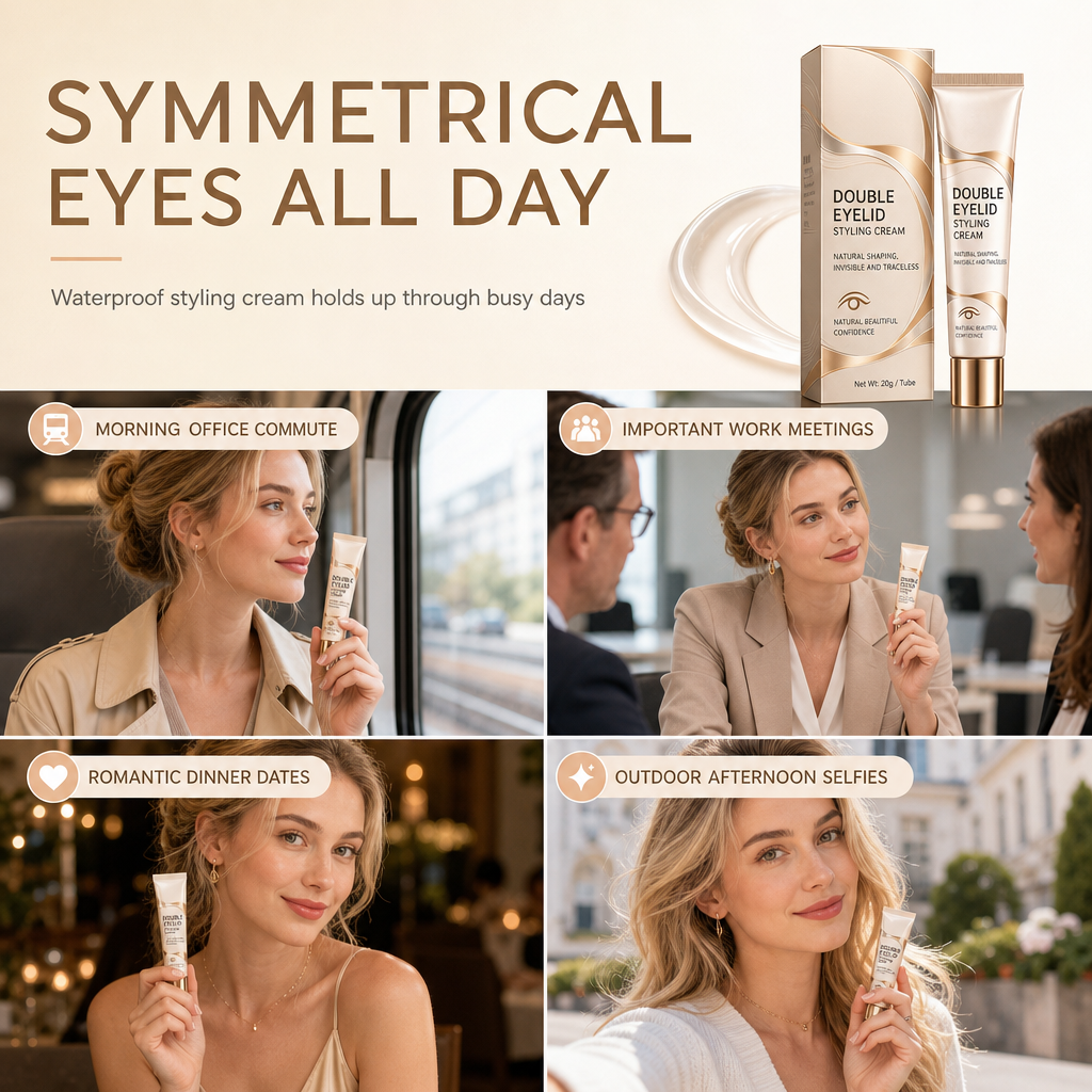 👁️ 50% korting! Double eyelid styling crème – onzichtbare matte finish, precisietip & symmetrische ogen de hele dag. Natuurlijk resultaat zonder tape! ✨💫