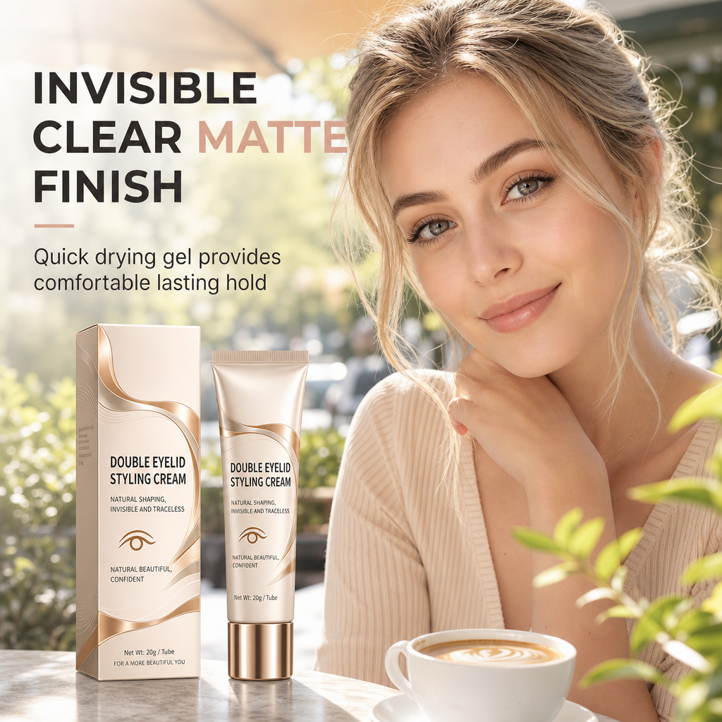 👁️ 50% korting! Double eyelid styling crème – onzichtbare matte finish, precisietip & symmetrische ogen de hele dag. Natuurlijk resultaat zonder tape! ✨💫