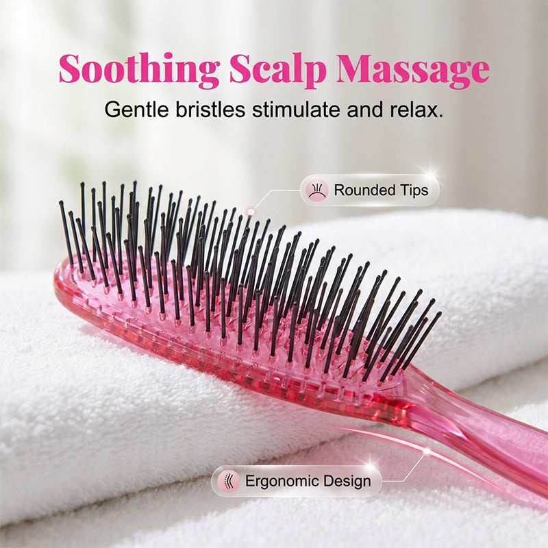 💆 50% korting! Draagbare scalp-massageborstel – zachte klitverwijdering, geschikt voor nat & droog haar & lichtgewicht. 6 kleuren – verzorgt hoofdhuid & haar! ✨🪮