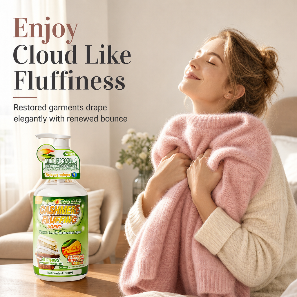 🧶 50% korting! Wasverzachter voor wol & kasjmier – zachte verzorging, soepel gevoel & 300 ml. Speciaal voor delicate gebreide kleding – roze of groen! ✨🧴