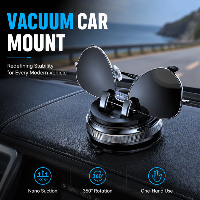 🚗 50% korting! Opvouwbare auto telefoonhouder – dubbele zuignap, 360° rotatie & universele pasvorm. Stevig op dashboard, geen wiebelen meer! ✨📱