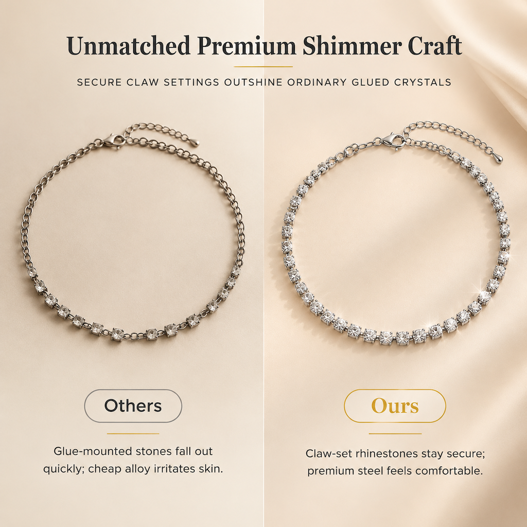 💎 50% korting! Fonkelende strass-choker – lichtreflecterende stenen, flexibele kettingvorm & meerdere uitvoeringen. Glanzend accent voor elke outfit! ✨👑
