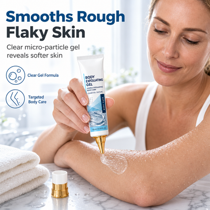 ✨ 50% korting! SVAYSHIIN body scrub gel – verwijdert ruwe, schilferige plekken, milde transparante gel & nauwkeurige gouden spuitmond. 15 ml – voor ellebogen, knieën & armen! 💧🧴
