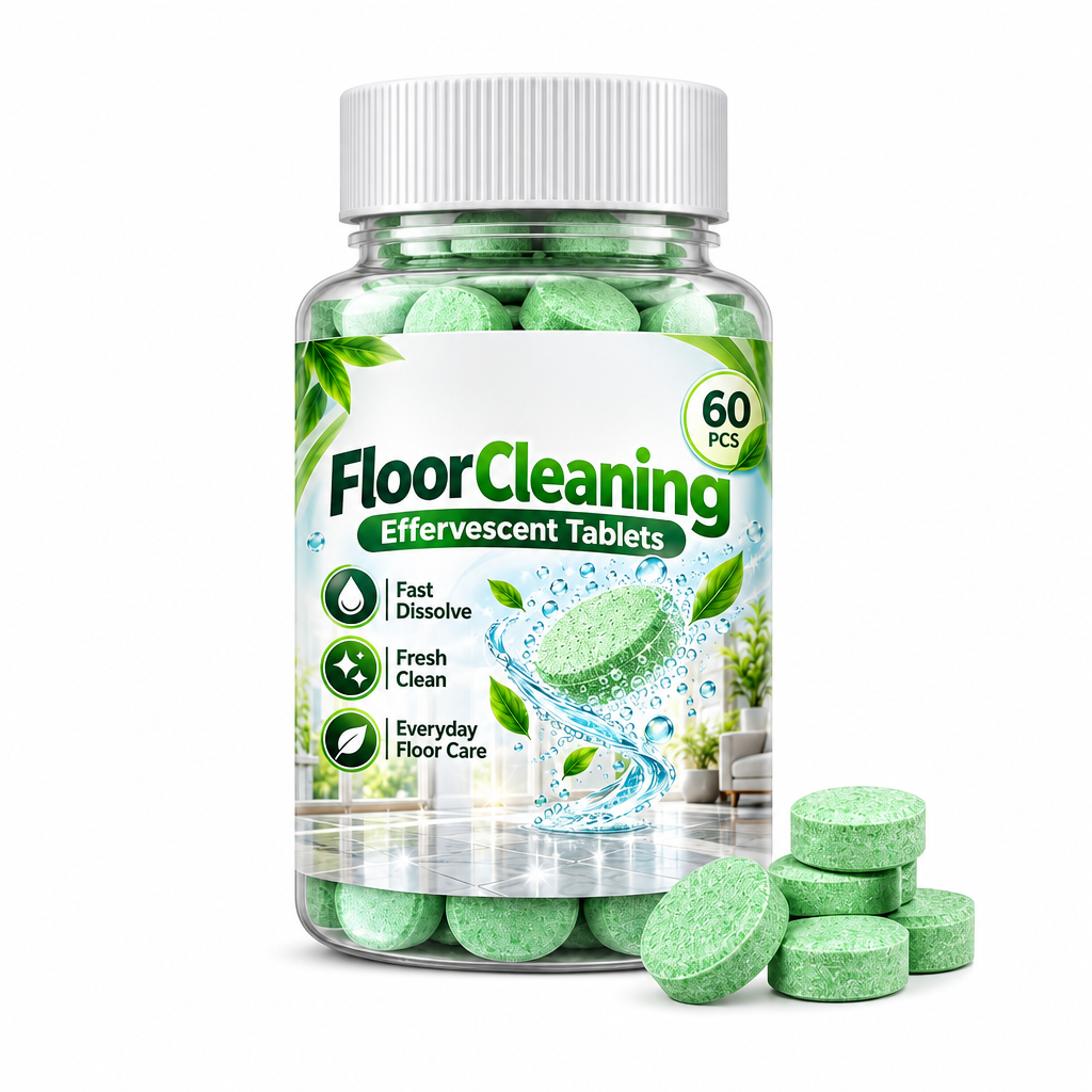 🧼 50% korting! Multifunctionele vloerreiniging bruistabletten – verwijdert hardnekkig vuil, vet & pootafdrukken. 60 stuks – voor tegels, laminaat & hout! ✨🏠