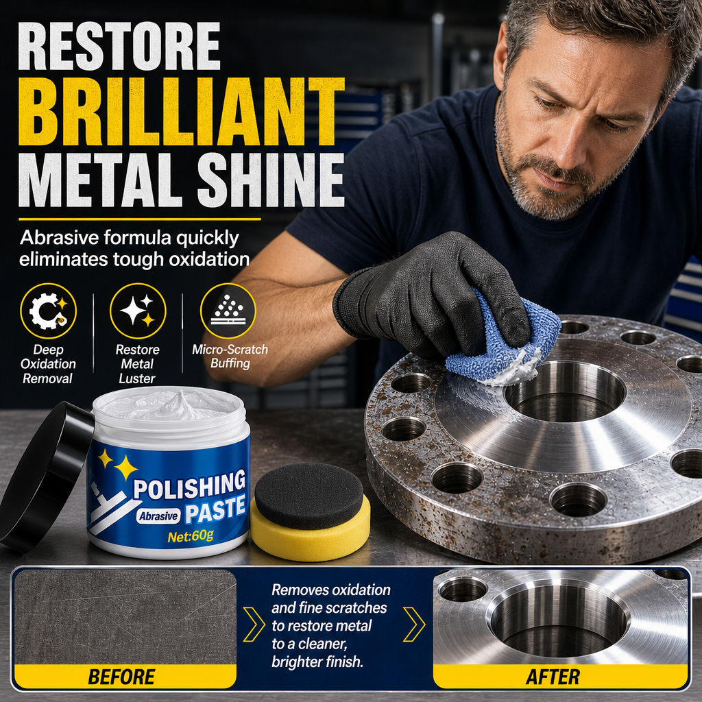 ✨ 50% korting! KineShineX metaalpolijstpasta – verwijdert oxidatie & krassen, herstelt spiegelglans & beschermt tegen vocht. 60 g – professioneel resultaat voor auto & huis! 🔧💎