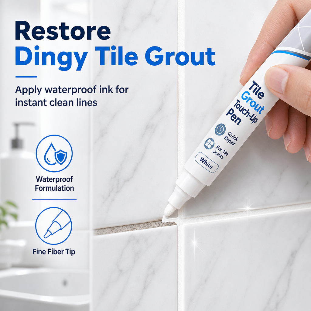 🧱 50% korting! Witte tegelvoeg reparatiestift – verwijdert hardnekkige vlekken, waterdicht & nauwkeurige vezelpunt. Vernieuw badkamer- & keukenvoegen in minuten! ✨🖊️