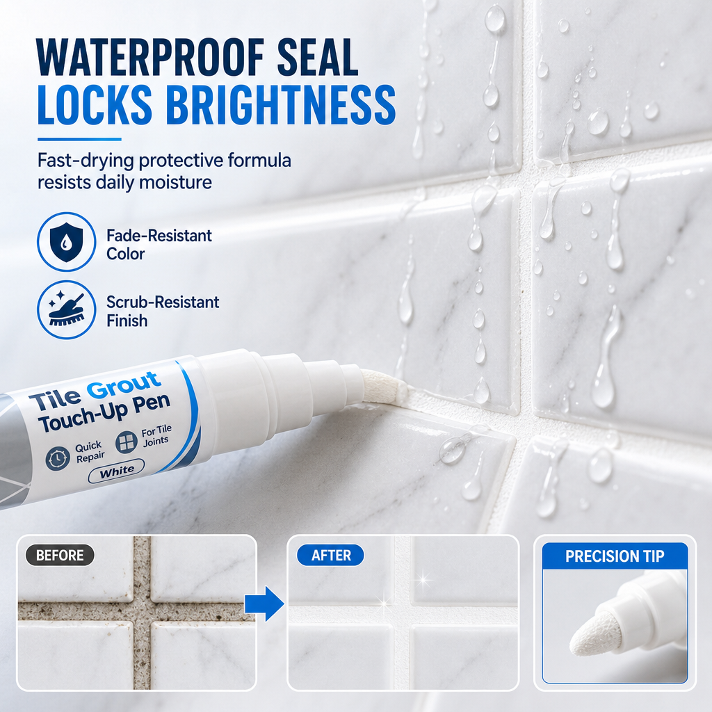 🧱 50% korting! Witte tegelvoeg reparatiestift – verwijdert hardnekkige vlekken, waterdicht & nauwkeurige vezelpunt. Vernieuw badkamer- & keukenvoegen in minuten! ✨🖊️