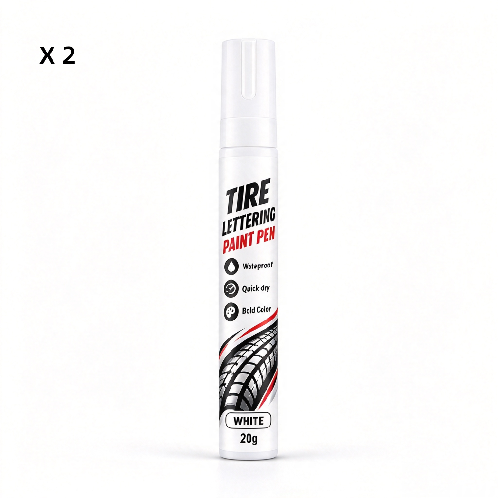 🚗 50% korting! Waterdichte bandenmarker – heldere, dekkende inkt voor bandenletters, veegbestendig & slijtvast. 6 kleuren – upgrade je wielen direct! ✨🖊️