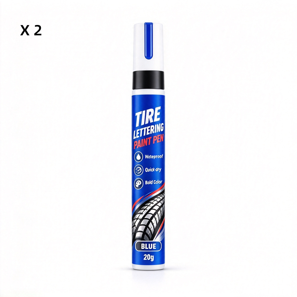 🚗 50% korting! Waterdichte bandenmarker – heldere, dekkende inkt voor bandenletters, veegbestendig & slijtvast. 6 kleuren – upgrade je wielen direct! ✨🖊️
