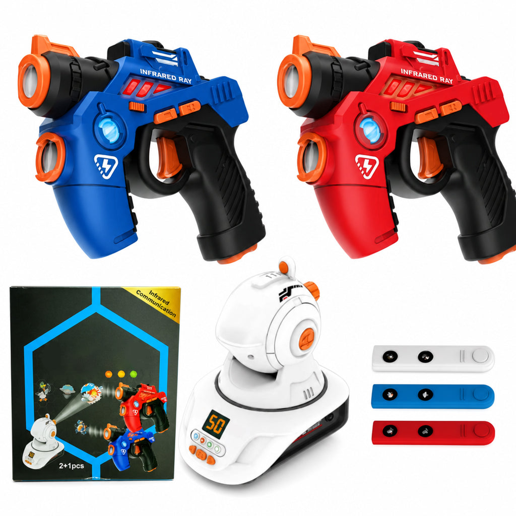 🔫 50% korting! Ultimate laser battle set – LED-indicatoren, geluidseffecten, dynamische doeltraining & teammodus. Actief spelen zonder scherm – voor binnenshuis! ✨🎯