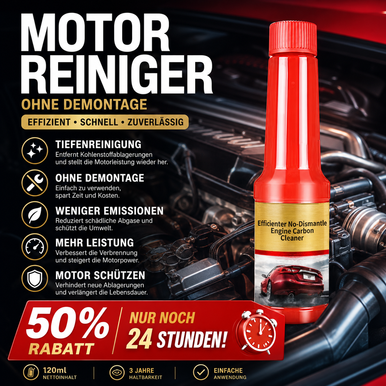 🔥 Vandaag 50 % korting! 🚗 Koolstofreiniger voor motoren