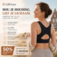 ⚡ 50% korting! Beugelvrije beha met gekruiste rugbandjes & voorste sluiting. Corrigeert houding, biedt comfort & ondersteuning. 🩰💕