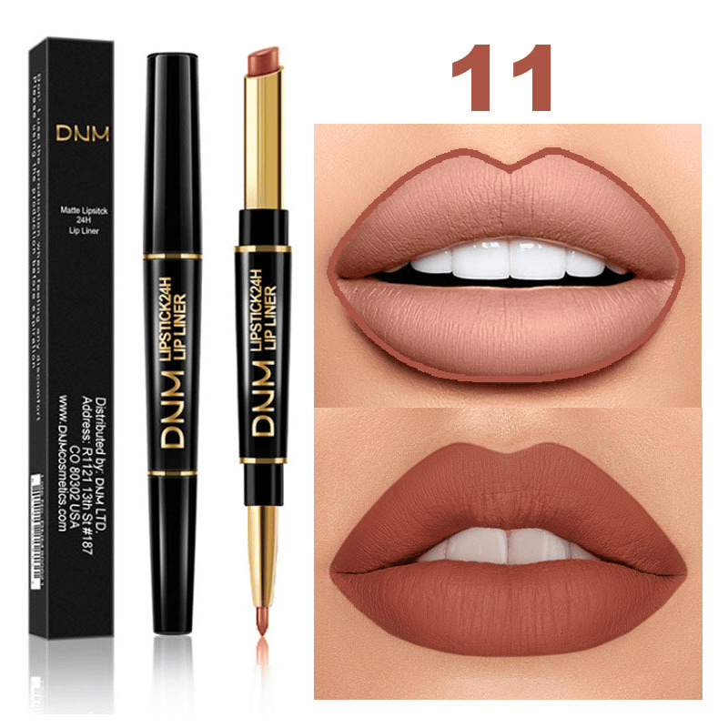 2-in-1 waterdichte lippenstift en lip liner