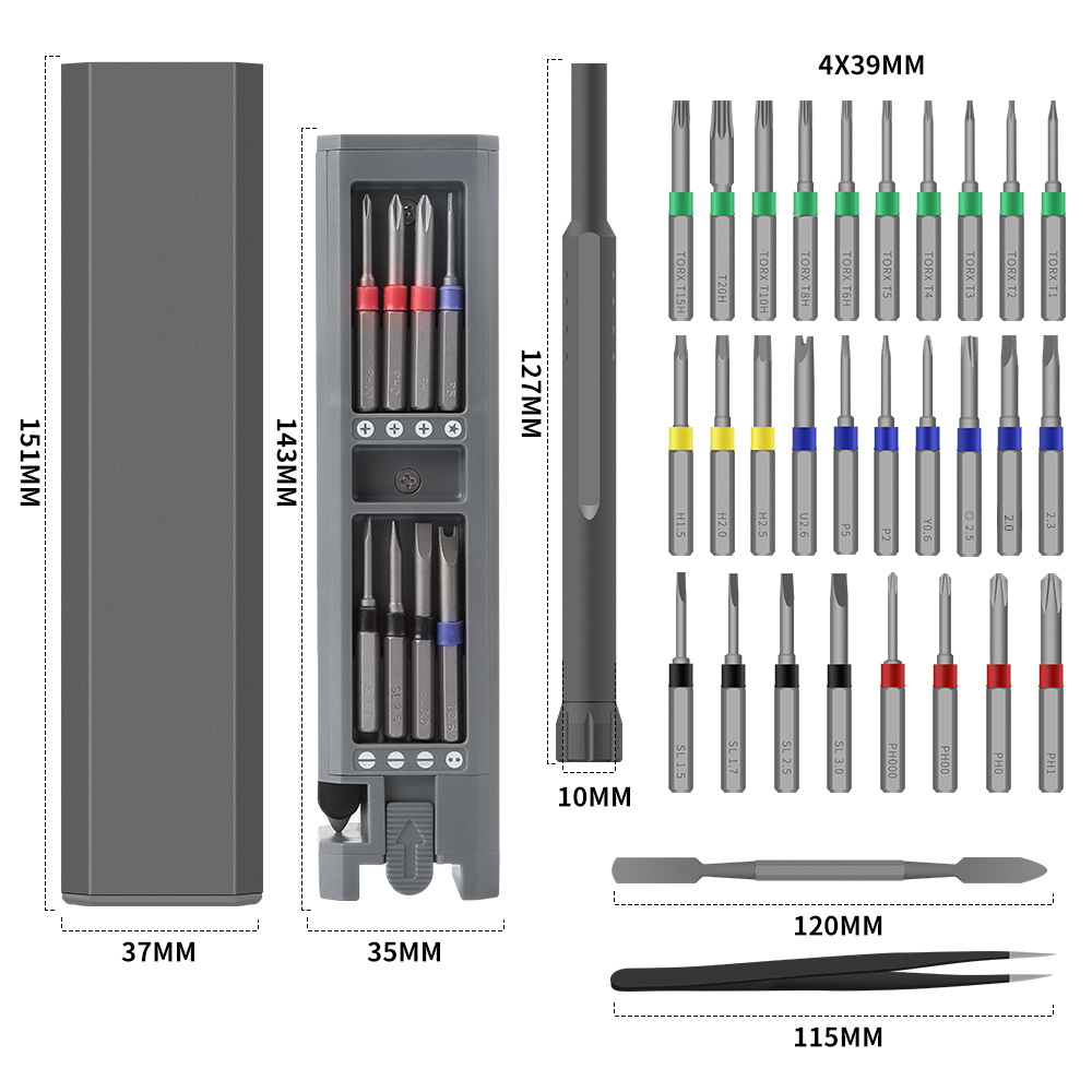 Screwdriver Set Repair Kit™ | 31-in-1 Precisie Gereedschapsset in broekzakformaat