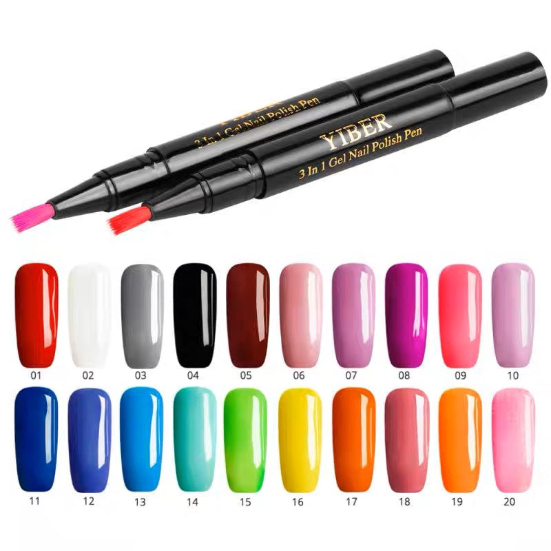 3 in 1 nagel gel pen in één stap