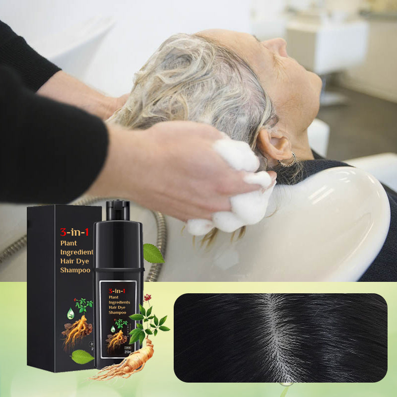 Haarkleuringsshampoo met plantaardige ingrediënten