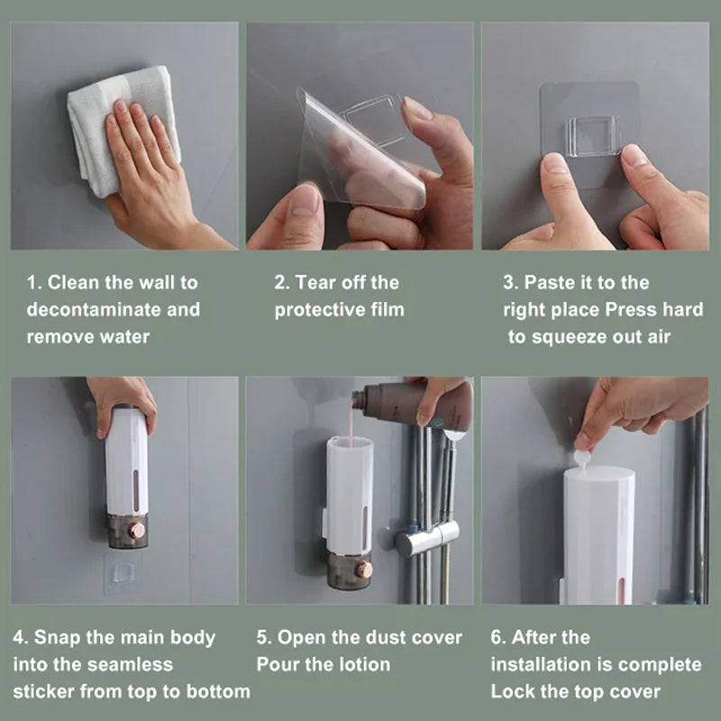 Hand zeepdispenser voor wandmontage