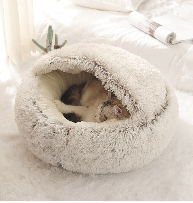 🔥New Year Sale🔥Pluche bed voor honden en katten - Gezellig pluchen nest