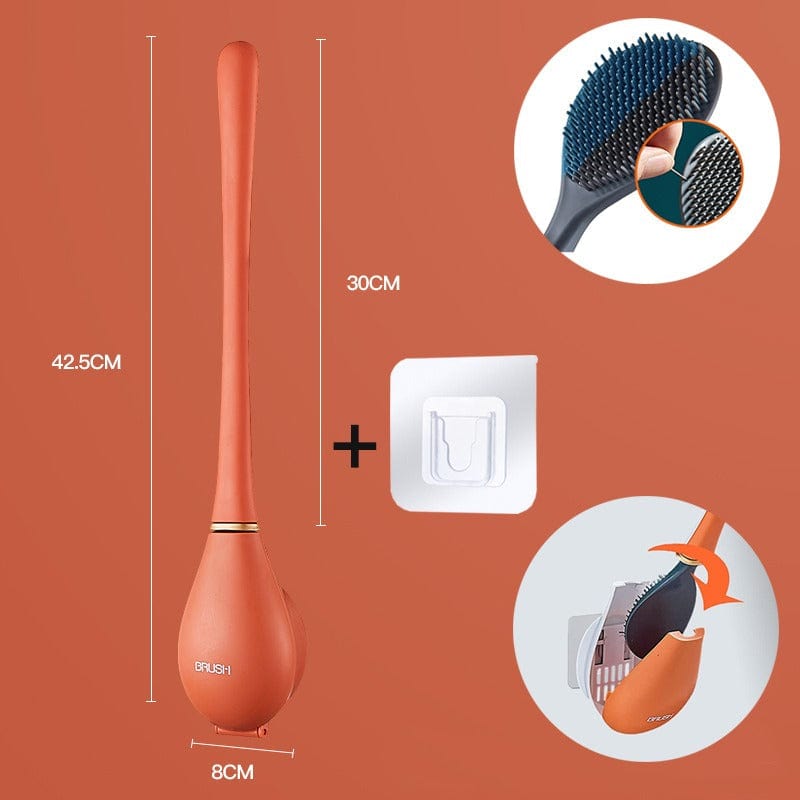 Laatste daguitverkoop 49% - Moderniteit Huishoudelijk Flexografie Silicone Toiletborstel