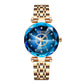 2023 Populaire stijlen-Prachtige sterrennacht dames horloge van roestvrij staal