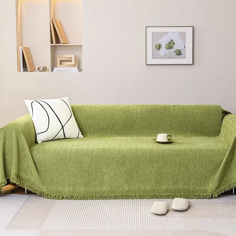 【Kerstcadeau】 Visgraat Chenille Sofa overtrek