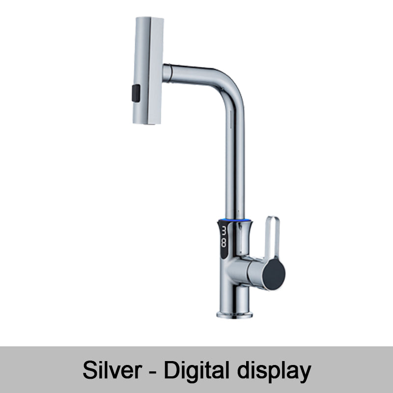 Multifunctionele Uittrekbare Keukenkraan Met Digitaal Temperatuurdisplay