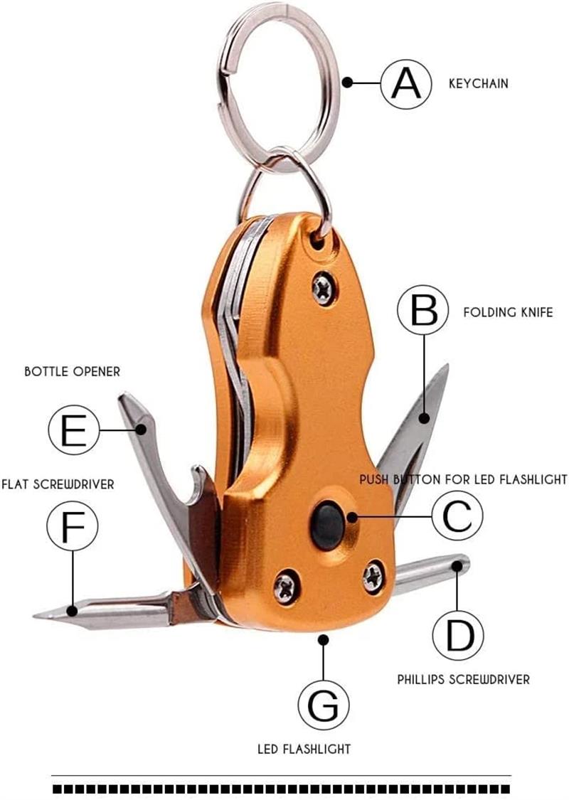 Multifunctionele Opvouwbare Sleutelhanger