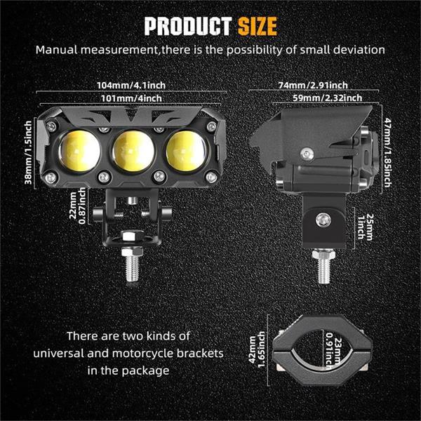 Motorfiets LED-hulpverlichting