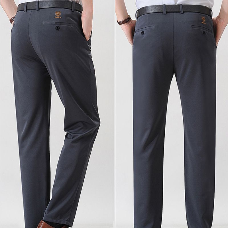 Great Gift for Him! Men’s Fashionable Stretch Plush-lined Suit Pants